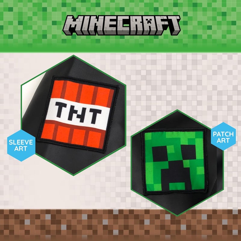 MINECRAFT Faux Leather Jacket Little Kid to Big Kid Sizes (6-14-16) - Image 5